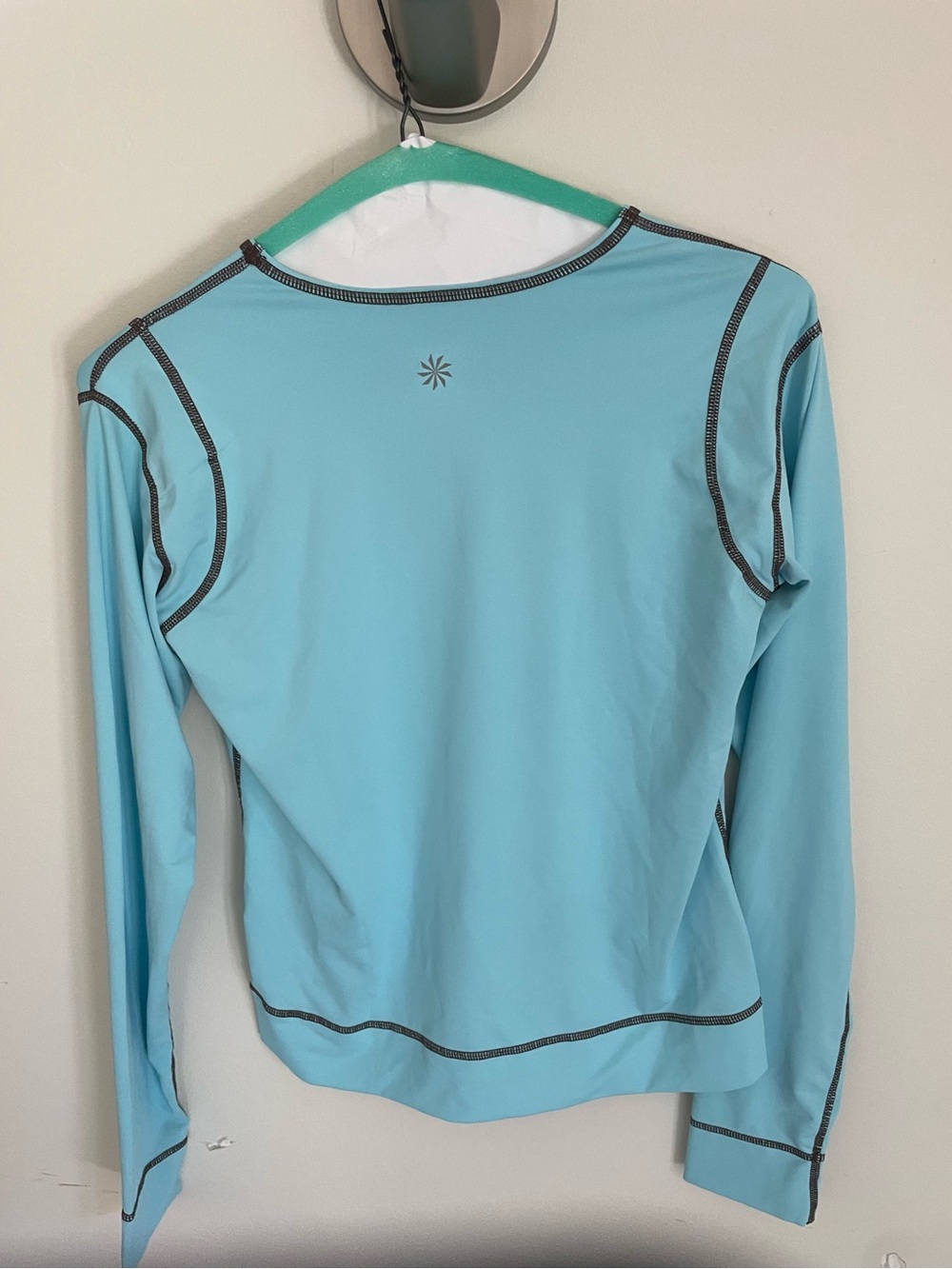 Athleta Light Blue Long-Sleeve Sun Guard Swim Top - Picture 2 of 3